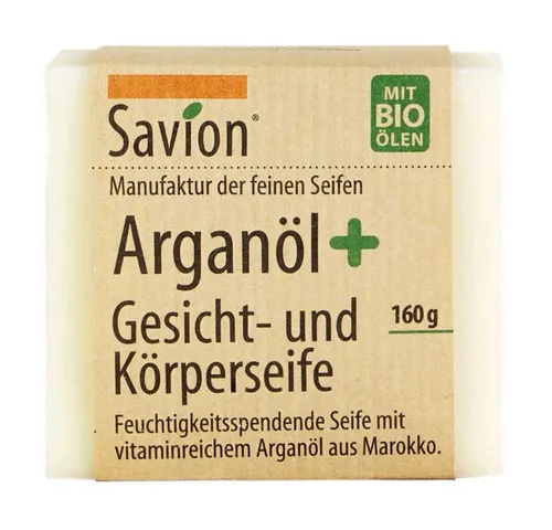 Savion Handseife Gesicht- und Körperseife - Arganöl plus 160g