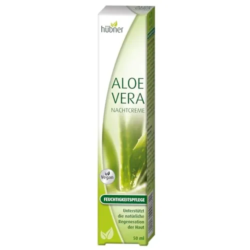 Anton Hübner Nachtcreme Aloe Vera 50ml - Nachtcreme für intensive Feuchtigkeitspflege, unterstützt die natürliche Regeneration der Haut über Nacht.