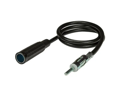 tomzz Audio KFZ Antennen Verlängerung Kabel 0,5m DIN Stecker auf DIN Buchse Kupplu KFZ Adapter