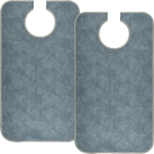 Erwin Müller XXL-Speiseschürze 2er-Pack grau/blau