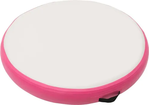 vidaXL Aufblasbare Gymnastikmatte mit Pumpe 100x100x10 cm PVC Rosa