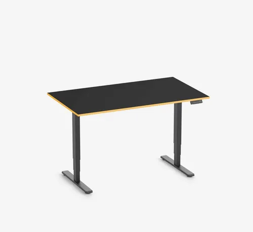 Ergolutions Schreibtisch FOKUS elektrisch höhenverstellbarer Gamingschreibtisch, 100 kg Traglast / Kollisionsschutz / 3-Fach-Memory / Timer