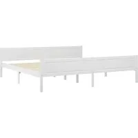 vidaXL Massivholzbett 200x200cm - Massivholzbett aus robustem Kiefernholz, ideal für ein modernes Schlafzimmer. Inklusive stabilen Sperrholzlatten für optimalen Halt und Komfort.