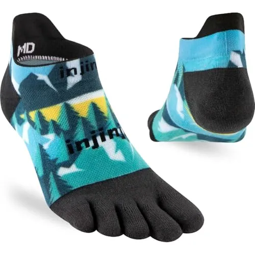 Injinji RUN LIGHTWEIGHT NO-SHOW SPECTRUM EVERGREEN M