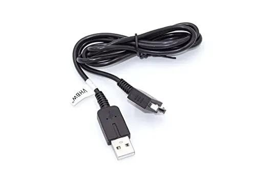 vhbw USB Kabel kompatibel mit Sony PS Vita PCH-1006 Spielekonsole - 2in1 Datenkabel/Ladekabel 1,2m Lang