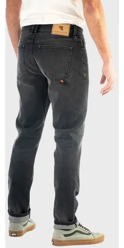 Riding Culture Tapered Slim Motorradjeans 2023 Modell schwarz Herren, 36 - Zertifizierte Tapered Slim Motorradhose im modischen Used Look, bietet hohen Tragekomfort und abriebfeste Faser für optimale Sicherheit auf der Straße.