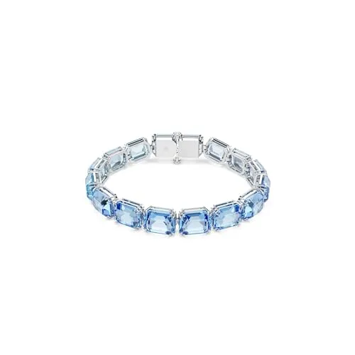 Swarovski Millenia Armband mit Oktagon-Schliff - Elegantes Damenarmband mit Farbverlauf in Blau, rhodiniert und Teil der FW24-Kollektion für einen glamourösen Look.