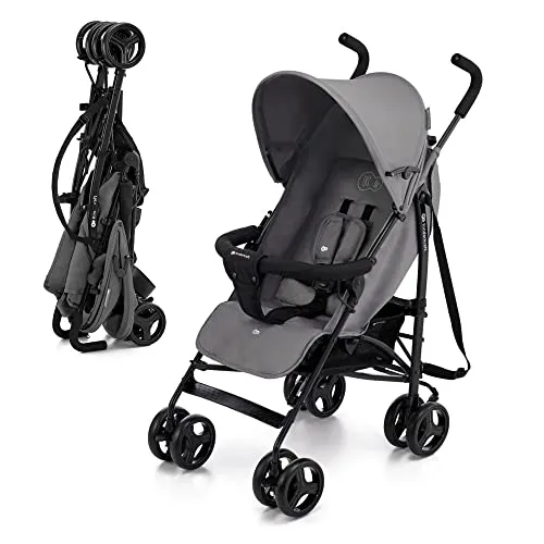 Kinderkraft TIK Kinderwagen - Leichter Liegebuggy (6,5 kg), drehbare Vorderräder und verstellbarer Griff für maximalen Komfort und Sicherheit