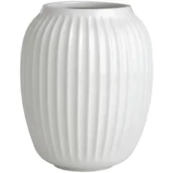 Kähler Hammershøi Vase H21 cm weiß (15380) - Vasen - Elegante Porzellanvase mit großer Öffnung, ideal für prächtige Blumensträuße und stilvolle Dekoration.