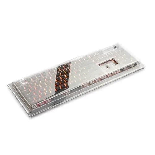 Decksaver Cover für die Roccat Vulcan 100/120/Pro AIMO Tastaturserie - geräucherte/klare Schutzhülle, hergestellt in Großbritannien - Erstklassige Schutzabdeckung für Profi-Gamer