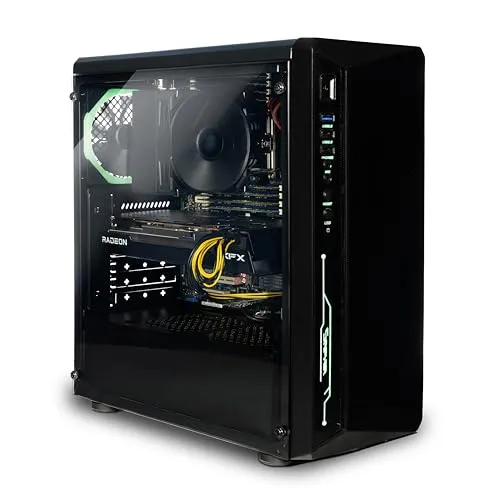 Broonbee Gaming PC High End mit Intel 14-Kerne CPU | Nvidia GeForce RTX 3050 6 GB | 32 GB DDR4 RAM | 512 GB NVMe M.2 SSD | Windows 11 Pro | Gamer Computer