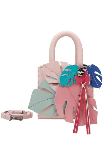 Buffalo Damen Boxy27 Muse Bloom Cross - Damen-Schultertaschen mit abnehmbarem Schultergurt und Karabiner, ideal für einen individuellen Look.