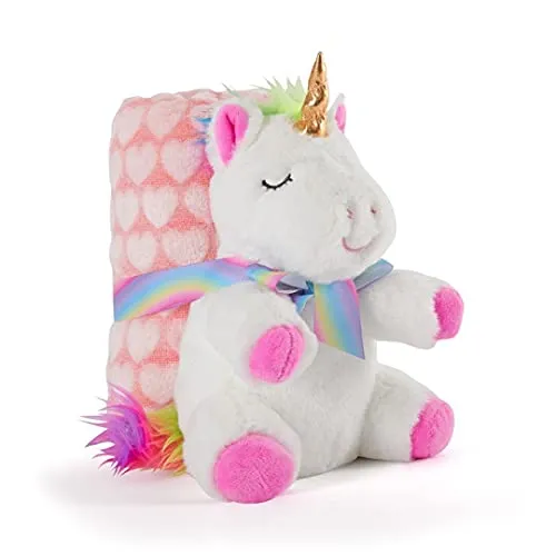 Tiara Einhorn Schmusedecke mit Plüschtier 22cm