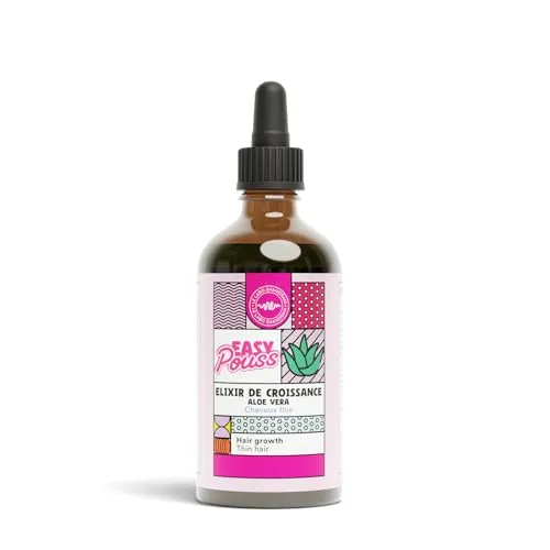 Easy Pouss | Haarwachstumselixier | Stoppt Haarausfall und erleichtert das Nachwachsen der Haare | Stärkt das Haar | Normales, feines und brüchiges Haar | 100 ml