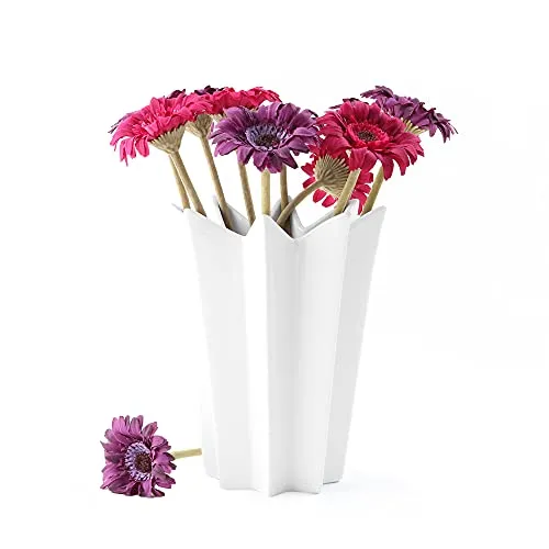 Holst Porzellan VS 020 Porzellanvase Sternform 20 cm, weiß, 15 x 15 x 20.5 cm 0,90 l