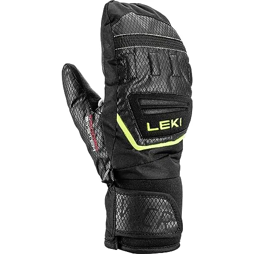 LEKI WCR Team 3D Junior Mitten black-ice lemon 8.0 in gelb von LEKI
