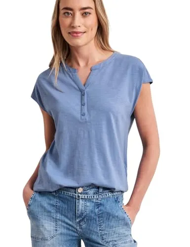 Damen Dropped Shoulder Shirt mit Split Neck von Street One