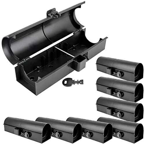 Petigi Lebendfalle Köderbox für Mäuse und Ratten - Robuste Köderbox zur sicheren und effektiven Bekämpfung von Nagetieren. Ideal für Innen- und Außenbereiche, einfach zu handhaben und zu reinigen.