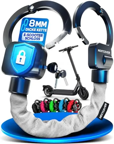 NEXTCOVER® E-Scooter Schloss | Robustes Handschellenschloss für E-Roller und eBike