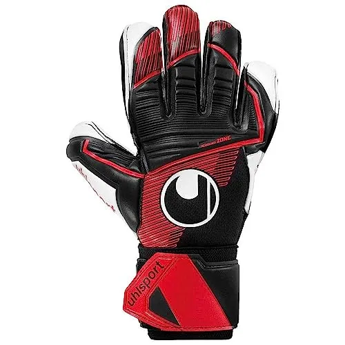 uhlsport Powerline Supersoft Fußball Torwarthandschuhe für Kinder - Torwarthandschuhe mit exklusivem SUPERSOFT-Latex für besten Grip und Dämpfung. Ideal für junge Torhüter, bietet optimalen Halt und Flexibilität.