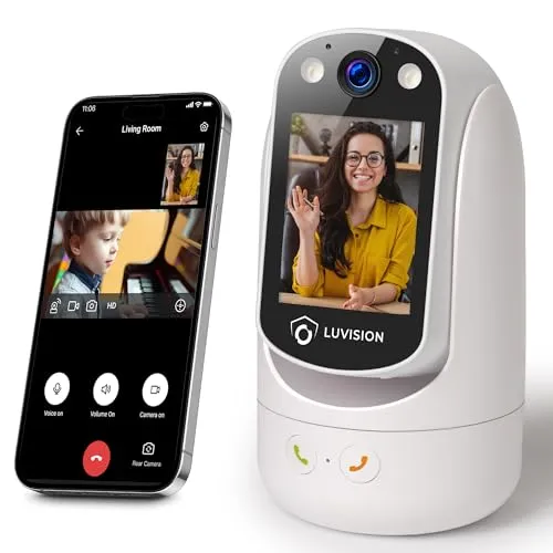 LUVISION WLAN PTZ Überwachungskamera mit Auto-Tracking - Überwachungskamera mit 2-Wege Audio, KI-Bewegungsverfolgung und Nachtsicht. Ideal für die Sicherheit von Kindern, Senioren und Haustieren – kommunizieren Sie einfach über die App!