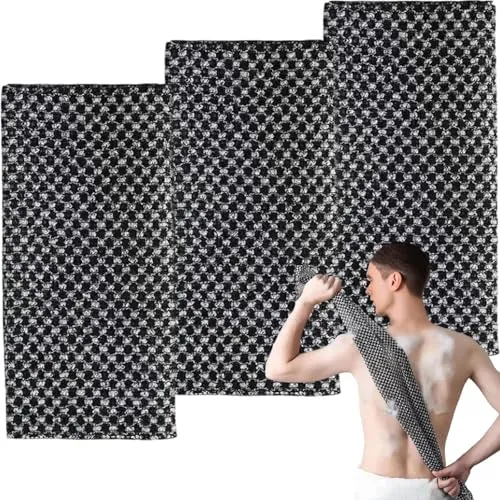 Japanisches Peeling Handtuch,extra langer Peeling-Waschlappen, Körperschrubber für Männer und Frauen, Peeling, zum Schrubben und Waschen