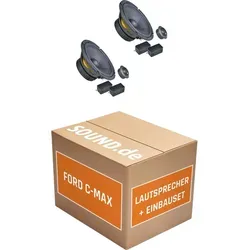 Ground Zero GZIC 165.2 Lautsprecher Einbaupaket für Ford Focus C-MAX - Komplettset mit 2x Tief-Mitteltönern und 2x Hochtönern für einfachen Einbau in Ford Focus C-MAX (2003-2010). Genießen Sie verbesserten Klang mit passendem Zubehör und einfacher Installation.