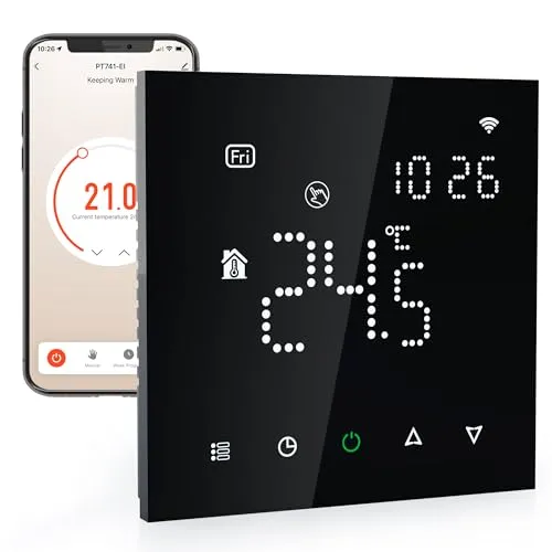 Elektrobock PT741B-EI | Smartes Raumthermostat mit WiFi für Heizsysteme