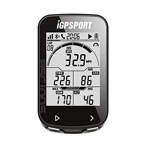 iGPSPORT BSC100S Fahrradcomputer GPS mit 2,6-Zoll-Bildschirm, ANT+ Fahrradcomputer, kabellos wasserdicht IPX7 Fahrradtacho und Kilometerzähler, 40 Stunden Akkulaufzeit