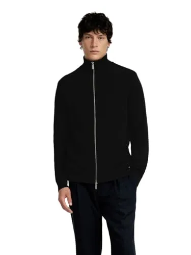 SELECTED HOMME Strickjacke SLHDANE - Schwarz - Strickjacke aus 100% biologischer Baumwolle, unifarben und mit normaler Passform, ideal für einen lässigen Look.