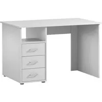 MÖBELPARTNER Schreibtisch Fox, Small, 3 Schubladen in Weiß - Kinderschreibtisch mit viel Stauraum und robustem Design, ideal für kreative Kinderzimmer. Hergestellt in Deutschland und leicht zu reinigen.