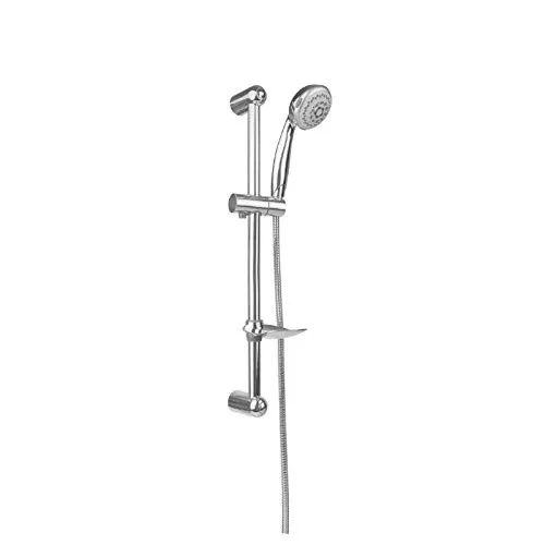 Hydroland Dusch Set - Silber - Komplett Set mit Handbrause und Duschstange - Vielseitiges Dusch Set mit Handbrause (5 Funktionen) und robuster Duschstange, ideal für ein erfrischendes Duscherlebnis.