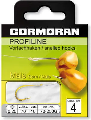 Cormoran Profiline Vorfach mit Maishaken 250 G - Gr 4 - 0,25 mm
