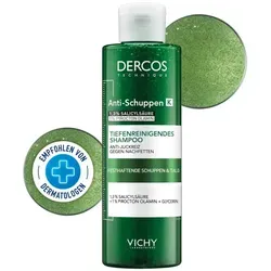 Vichy Dercos Anti-Schuppen K Shampoo - Tiefenreinigendes Shampoo für fettige Kopfhaut, entfernt effektiv Schuppen und Rückstände, beruhigt die Kopfhaut und sorgt für schwereloses Haar.