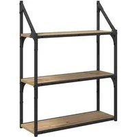 vidaXL Wandregal Artisan-Eiche 60 x 21 x 78,5 cm