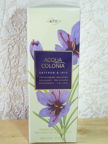 Produktbild , 4711 ACQUA COLONIA SAFFRON & IRIS,  200 ml Aroma Duschgel, OVP 47,45 € / L