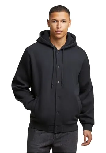 Urban Classics Fluffy Fleece Hoodjacket Black, 4XL