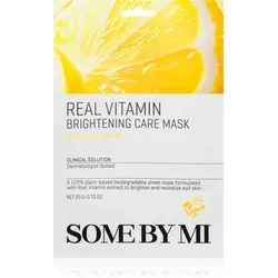 Some By Mi Clinical Solution Vitamin Brightening Care Mask Aufhellende Tuchmaske mit antioxidativer Wirkung 20 g