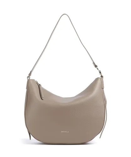 Coccinelle C-Easy Beuteltasche taupe E1SHA130201-N59 - Schultertaschen aus hochwertigem genarbtem Leder in taupe, ideal für stilvolle Alltagslooks und vielseitige Tragemöglichkeiten.