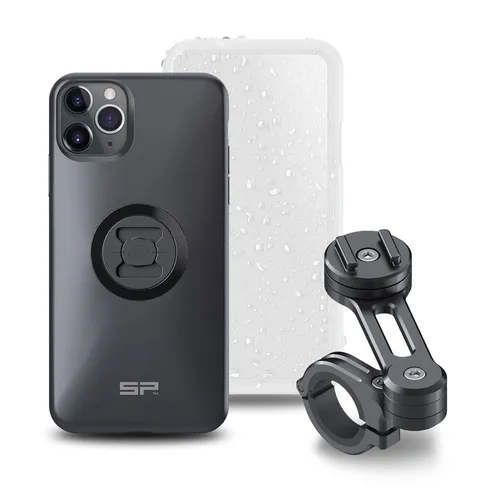 SP Connect Handyhalterung Set für iPhone Moto Bundle - Smartphonehalterung für Motorräder, sichert Ihr Handy bequem und stabil mit 360° Verstellmöglichkeit und Wetterschutz für ultimativen Schutz.