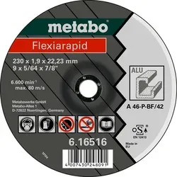Metabo - Flexiarapid 115 X 1,0 X 22,23 Mm, Alu, Trennscheibe, Form 41 (616512000)