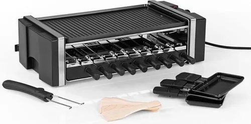 MAXXMEE 3in1 Raclette Grill Kombination mit Drehspieß