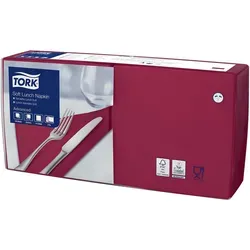 Tork 477411 Soft Lunchservietten Bordeauxrot in rot von Tork