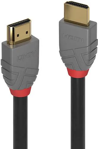 LINDY HDMI Anschlusskabel HDMI-A Stecker, HDMI-A Stecker 0.50m Schwarz 36961 4K UHD HDMI-Kabel