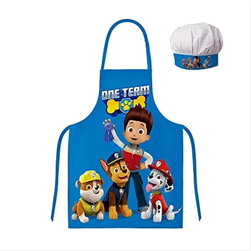 Paw Patrol Keukenschort voor Kinderen met Koksmuts in blau von Paw Patrol