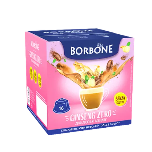 GINSENG ZERO CAFFÈ BORBONE - 16 DOLCE GUSTO KOMPATIBLE KAPSELN 11g