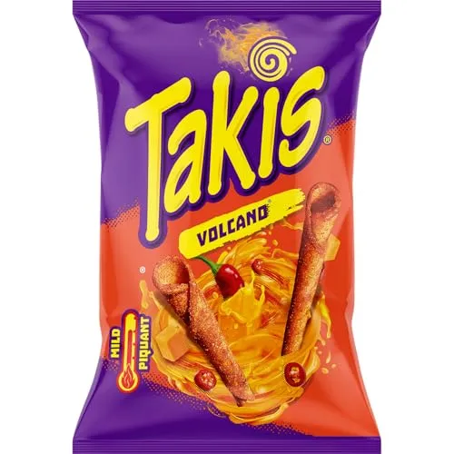 Takis Intense Nacho Volcano 100 g – Knusprige Chips mit intensivem Käsegeschmack