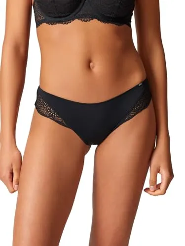 Skiny Damen Cheeky Panty Unterwäsche, Schwarz, M EU