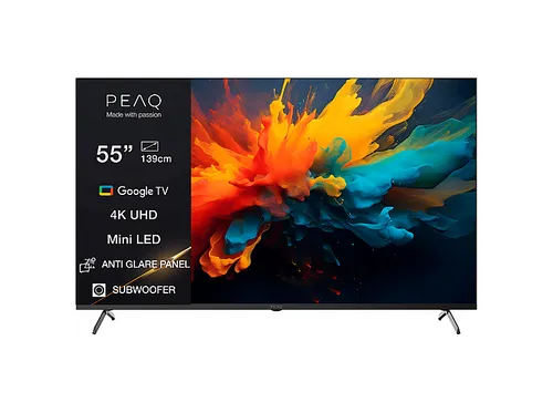 PEAQ PTV 55GMU-5026C AG Mini LED TV 55 Zoll mit Anti-Glare