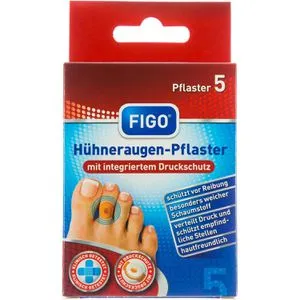 Figo Hühneraugenpflaster 5 Stück, 4 x 4cm, atmungsaktiv